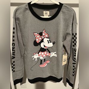 Vans x Disney Sweatshirt Minnie Mouse Crewneck NWT
